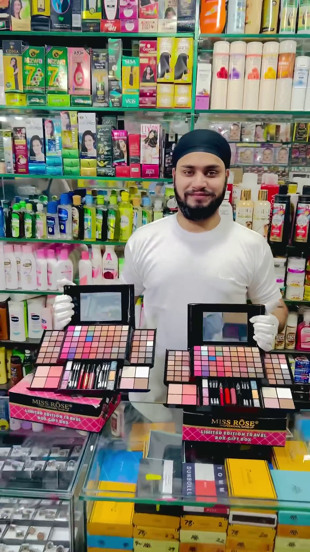 Miss Rose Limited Edition Travel Makeup Kit Set - Includes Eyeshadows, Lipsticks, Blushes, Highlighters, and Brushes in a Compact Travel Box for On-the-Go Beauty