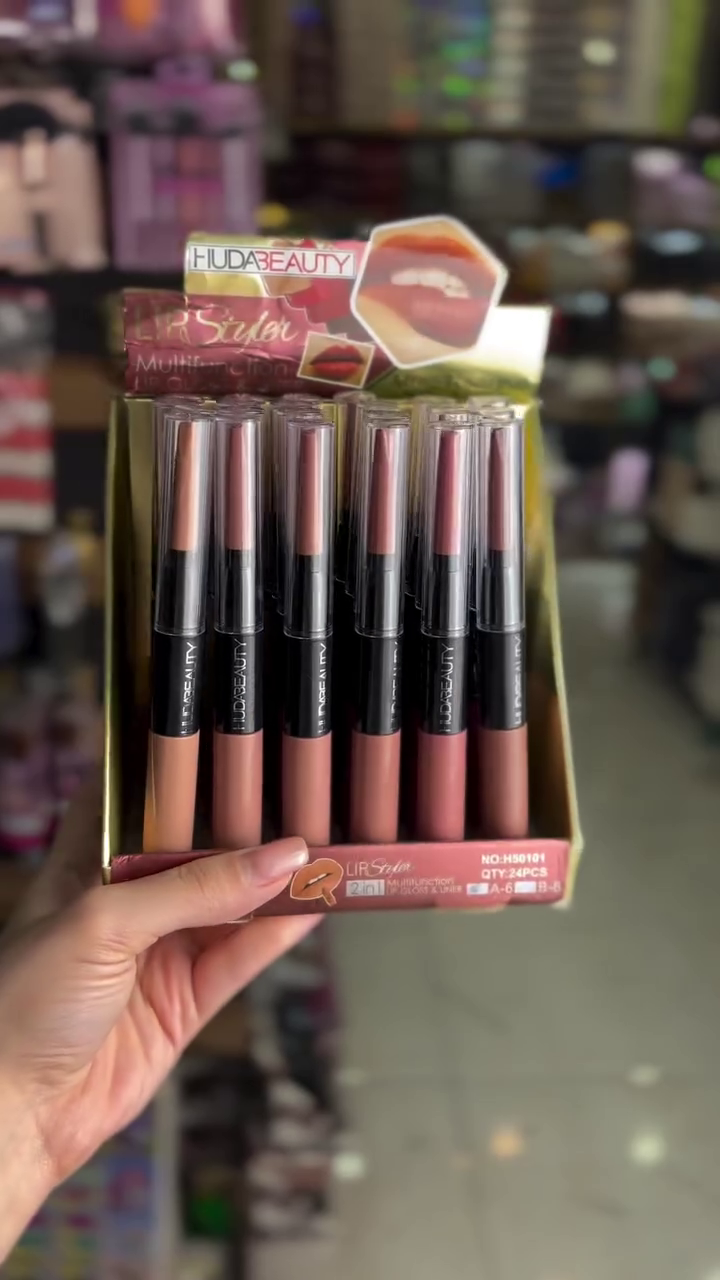 Huda Beauty Lip Styler Set: 2-in-1 Multi-Function Lip Crayon for Lush, Long-Lasting Color