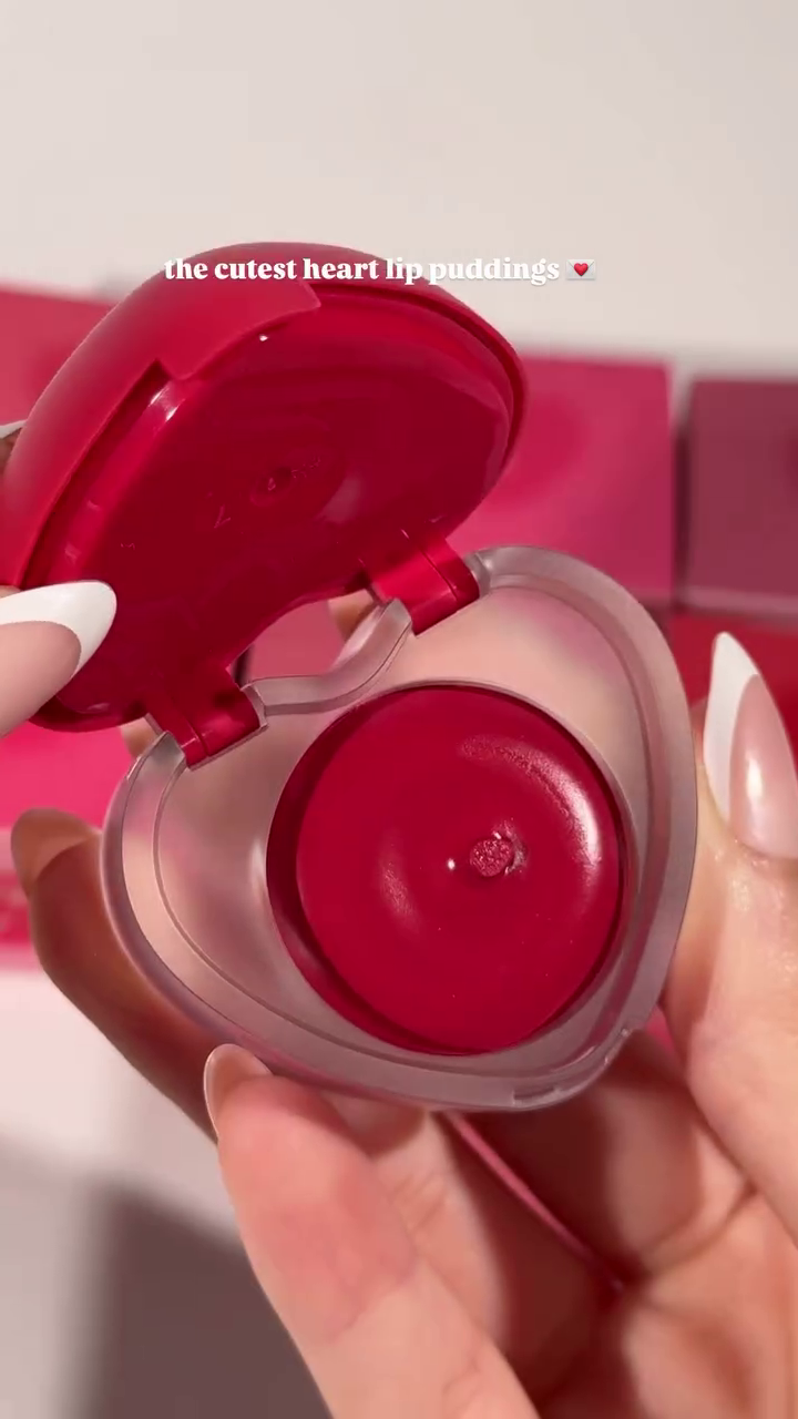 The Cutest Heart-Shaped Lip Puddings – Available in Multiple Gorgeous Shades for a Flawless, Hydrating Finish