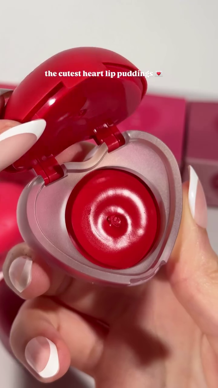 The Cutest Heart-Shaped Lip Puddings – Available in Multiple Gorgeous Shades for a Flawless, Hydrating Finish
