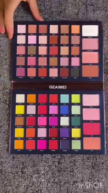 GEAIMEI Professional Eyeshadow Palette – Large Multi-Color Makeup Kit Featuring 96 Highly Pigmented Shades in Matte, Shimmer, and Glitter Finishes, Including Nude