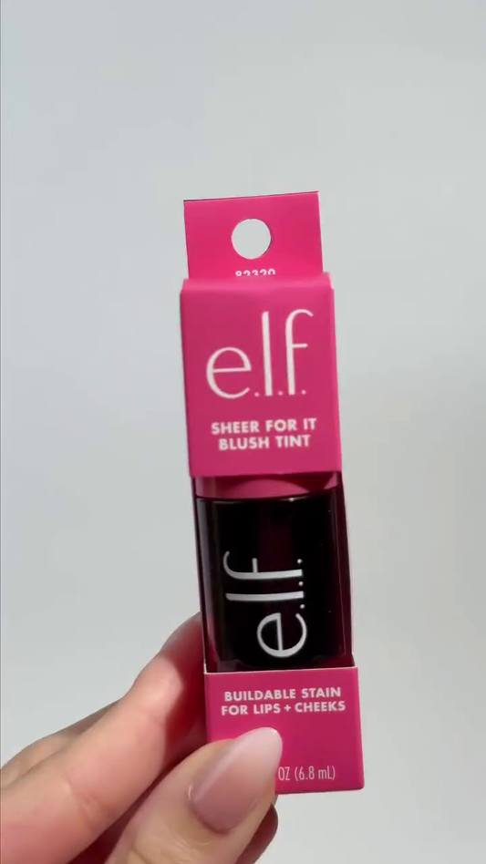 e.l.f. Cosmetics Lip Stain in 'Left on Red' – A Long-Lasting, Bold Pink Shade for Effortless Color