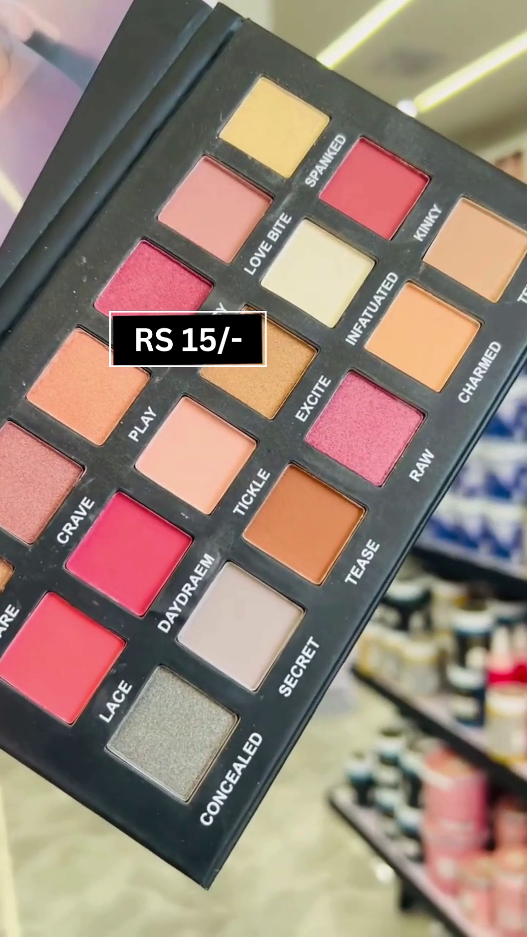Vibrant 16-Color Eyeshadow Palette with Rich Mattes, Shimmers, and Glittery Shades for Stunning Bold Looks