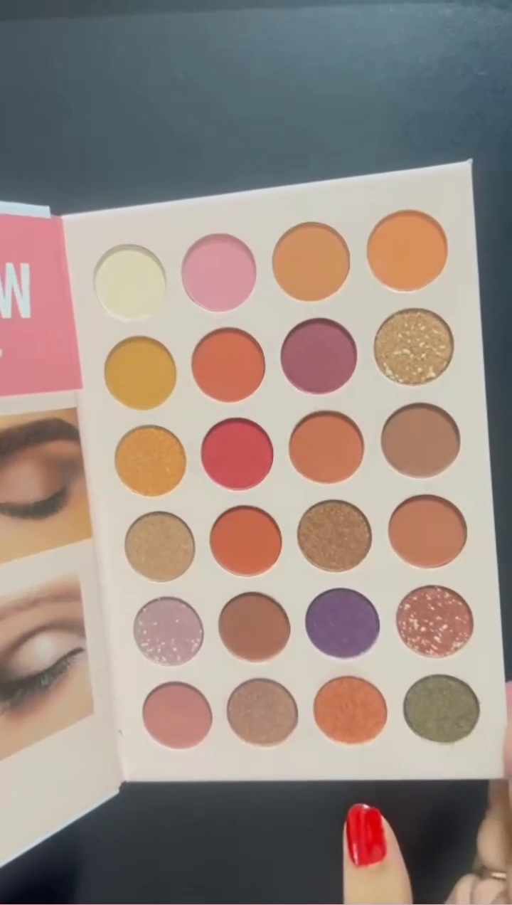 All-in-One Professional Makeup Book with 25 Vibrant Eyeshadow Shades & 6 Radiant Highlighters – Matte, Shimmer & Glitter Finishes – Blendable, Long-Lasting, Highly Pigmented Palette for Eye & Face Looks