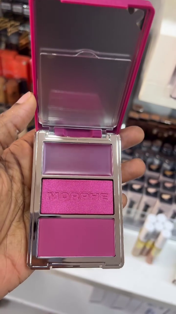 Morphe Blush and Lip Tint Duo – Compact Palette with Shimmery Pink Blush and Rich Pink Lip Color for a Radiant, On-the-Go Look