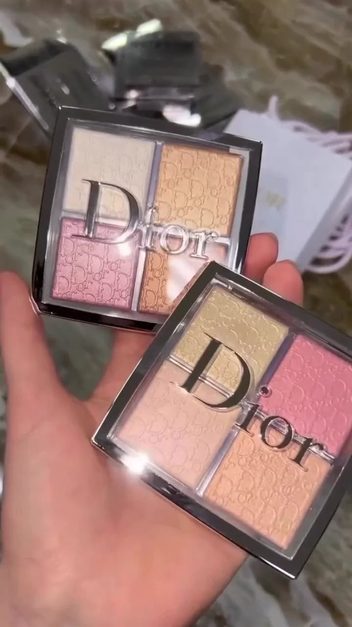 Luxury Radiance Face Palette – 4-in-1 Glow Highlighter & Blush Compact with Silky Luminous Finish
