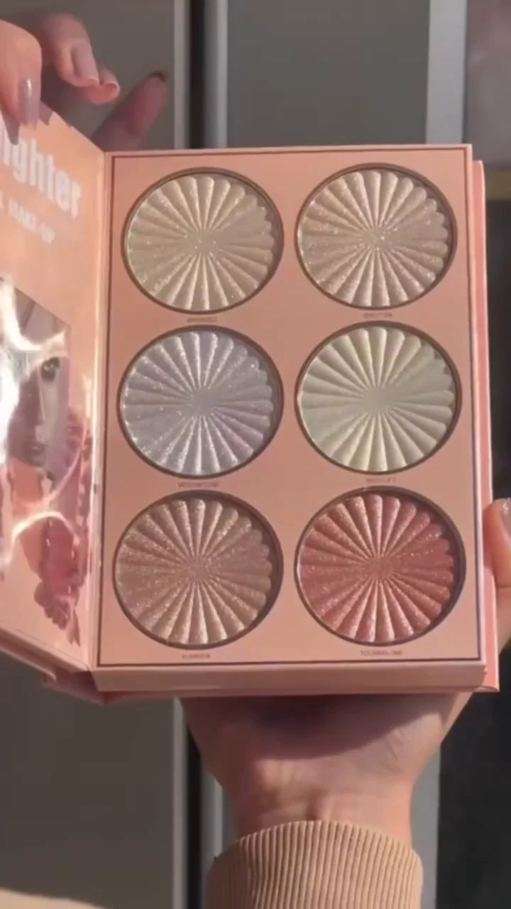 25-Color Eyeshadow Palette – Matte, Shimmer & Glitter Nude, Pink & Mauve Shades | Versatile Glam Eye Makeup Palette