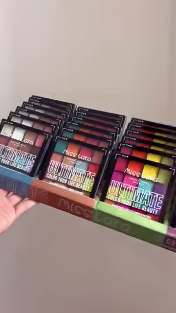 Miss Lara Ultimate 16-Color Highly Pigmented Eyeshadow Palette Set with Matte, Shimmer & Glitter Finishes – Vibrant Long-Lasting Shades for Bold, Creative, and Everyday Eye Makeup Looks