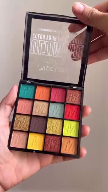 Miss Lara Ultimate 16-Color Highly Pigmented Eyeshadow Palette Set with Matte, Shimmer & Glitter Finishes – Vibrant Long-Lasting Shades for Bold, Creative, and Everyday Eye Makeup Looks