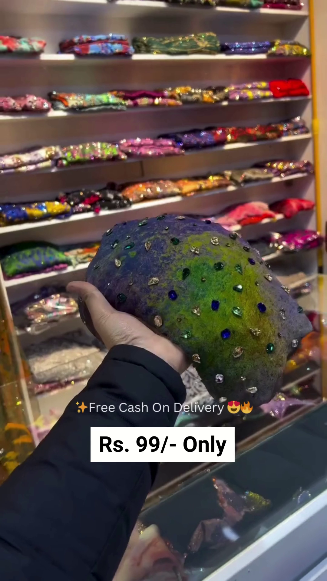 Designer Multicolor Shimmer Net Saree with Sparkling Sequin and Stone Work – Lightweight Partywear & Festive Ethnic Chunni for Women