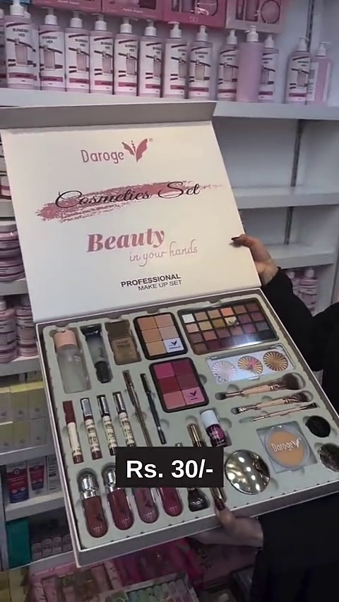 Complete Professional Makeup Set with Eyeshadows, Lipsticks, Blush, Brushes, Eyeliners, Concealer, Foundation, Face Powder, and Skincare Essentials – All-in-One Beauty Kit for a Flawless Look