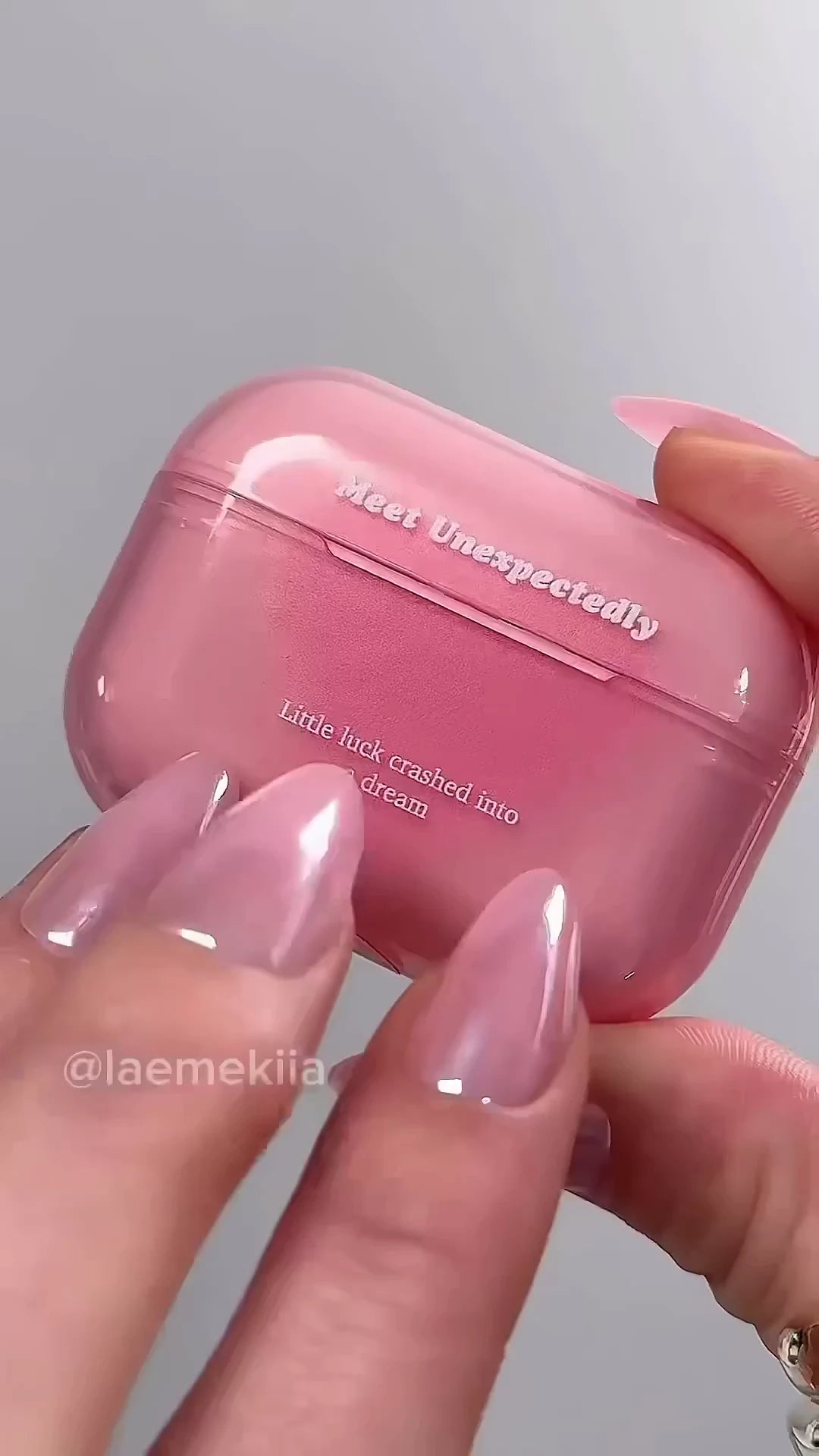 Heart-Centric Little Luck Dream Balm: A Translucent Pink Gloss and Cheek Tint in a Chic AirPods-Style Case