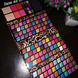 All-in-One Professional Makeup Kit with Multi-Layer Eyeshadow Palette Featuring Matte Shimmer Glitter Shades, Blush, Highlighter, Contour and Lip Colors in Bold Bright Nude Smokey Tones for Complete Face Makeup Look