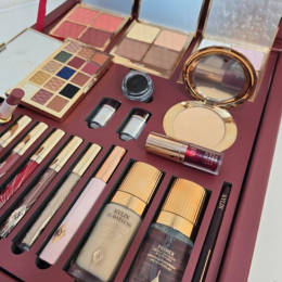 Luxury Complete Professional Makeup Gift Set with Eyeshadow Palettes, Highlighter, Blush, Compact Powder, Liquid Foundation, Primer, Eyeliner, Lipsticks, Lip Gloss, Mascara and Essential Beauty Tools for Full Face Glam Look