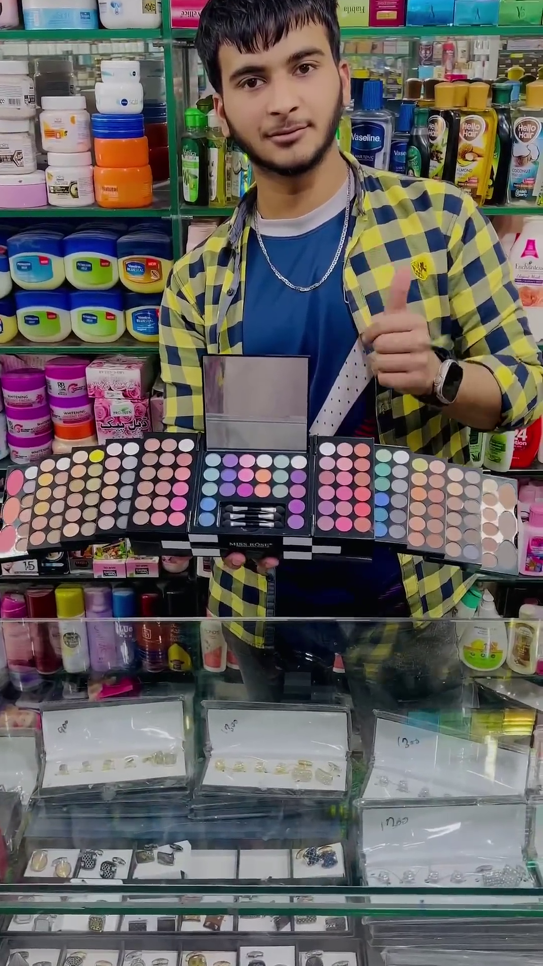 Miss Rose Professional 120 Color Eyeshadow Palette - Vibrant, Multi-Color Makeup Set with Blushes and Applicators for Stunning, Full-Range Makeup Looks