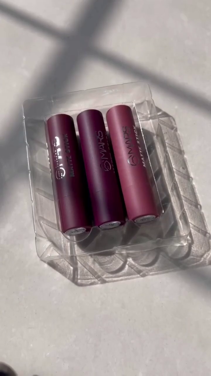 Mars Matte Stick Lipstick Set – 3 Bold Shades for Long-Lasting, Smudge-Proof Color in a Chic Matte Finish