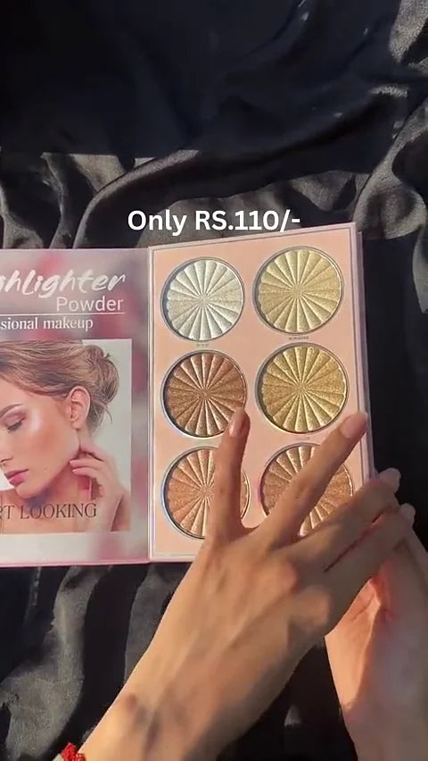 Professional Makeup Book Palette – All-in-One Face Kit with Highlighter, Contour, Eyebrow, and Setting Powder Shades for Flawless, Radiant, and Long-Lasting Beauty Looks