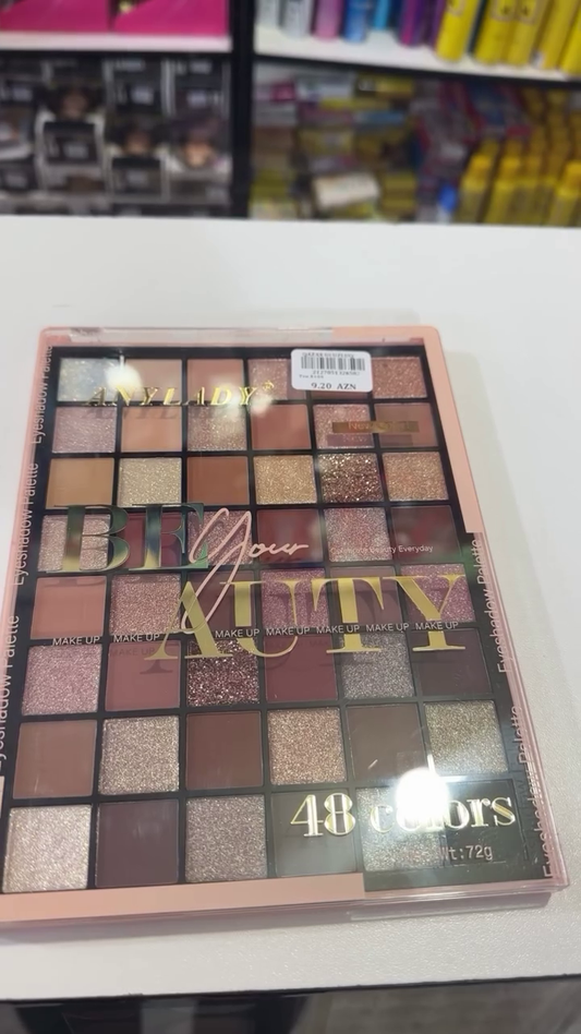 40-Color Shimmer and Matte Eyeshadow Palette – Gorgeous Warm, Pink, and Burgundy Shades with Glitter and Metallic Finishes for Bold, Glamorous Looks