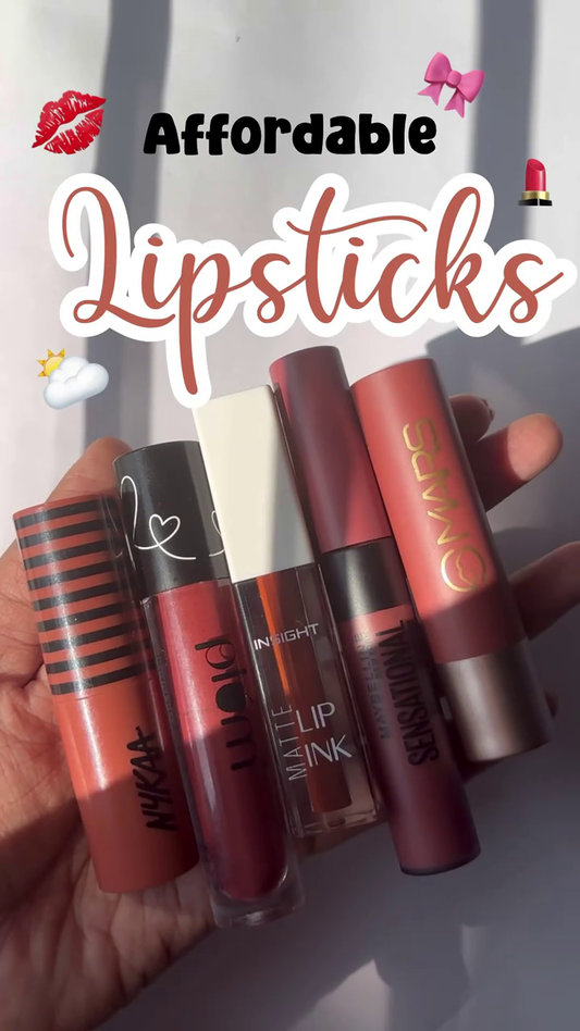 Affordable Lipstick Collection – Stunning Shades from Nykaa, Insight, Maybelline, and More for a Perfect Pou