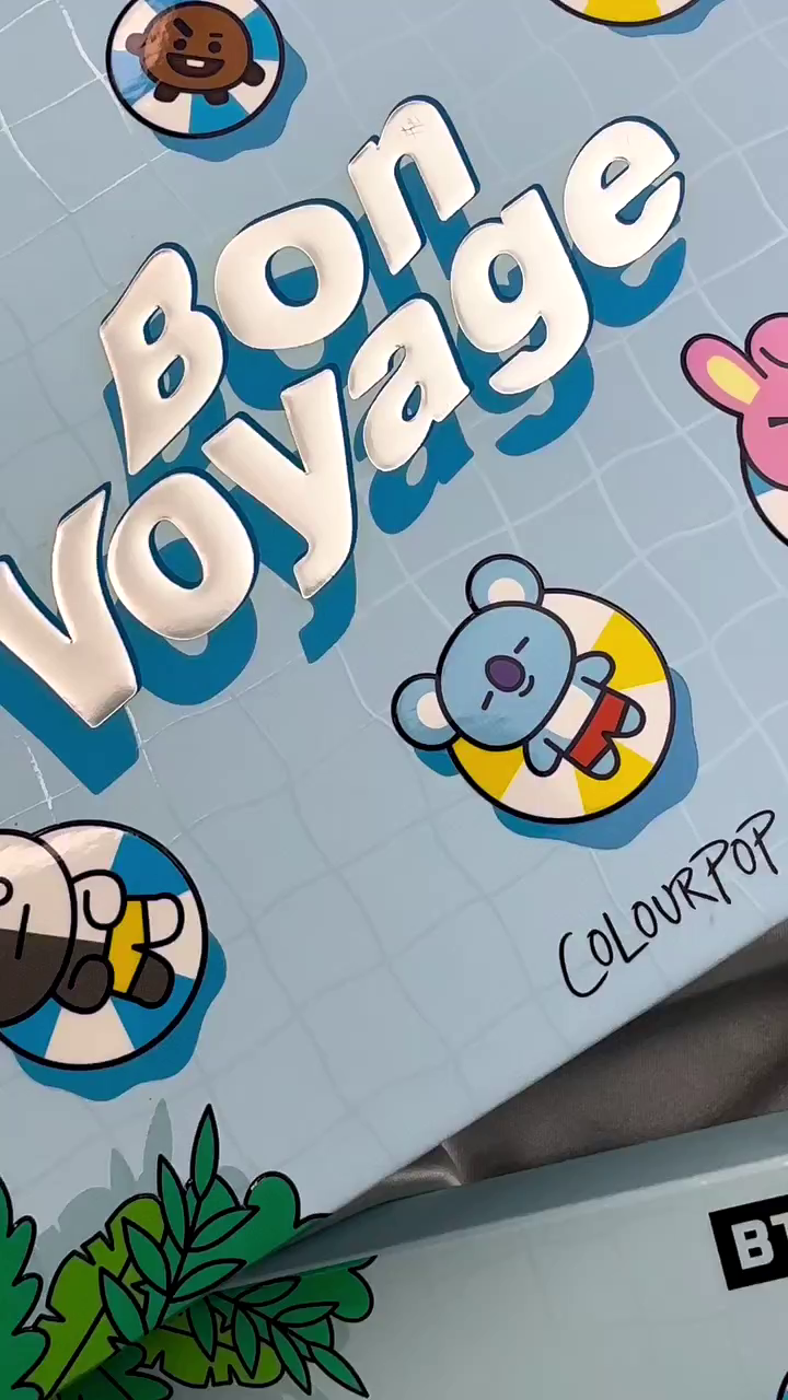 “BT21 Bon Voyage Eyeshadow Palette – 24 Colorful Shades with Matte, Metallic & Shimmer Finishes