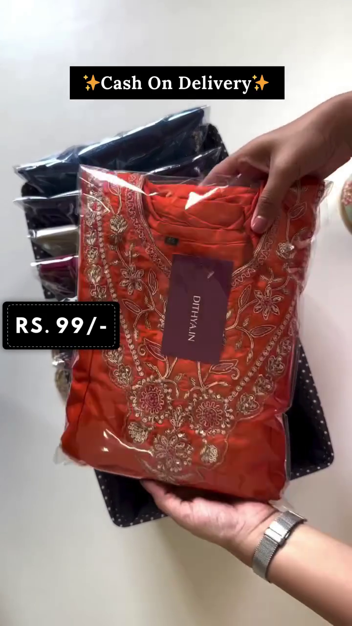 Stylish Embroidered Kurtis in Various Colors and Sizes (L) – Premium Quality for Only Rs. 99 with Cash on Delivery Available