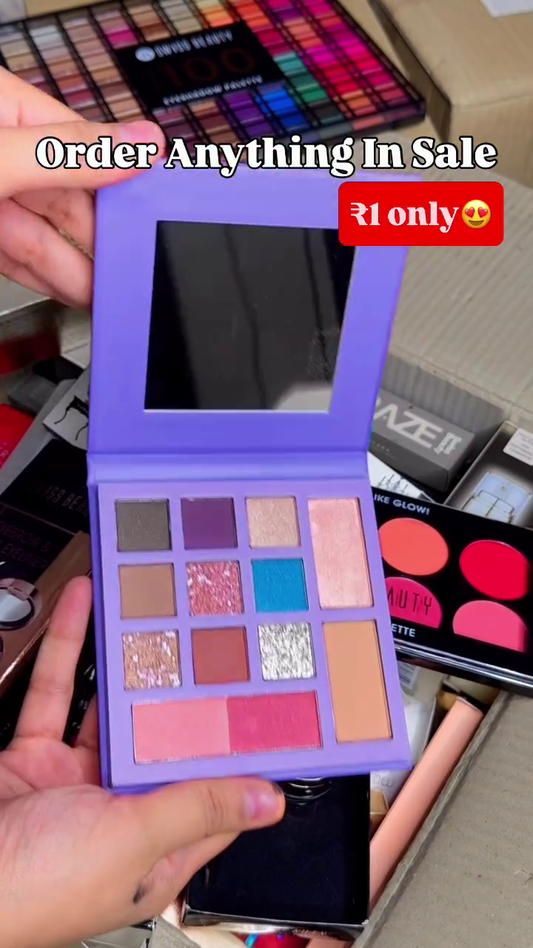 8-Color Professional Blush & Highlighter Palette – Multi-Shade Kit with Matte & Shimmer Finishes – Long-Lasting, Highly Pigmented & Blendable for Natural to Bold Makeup Looks