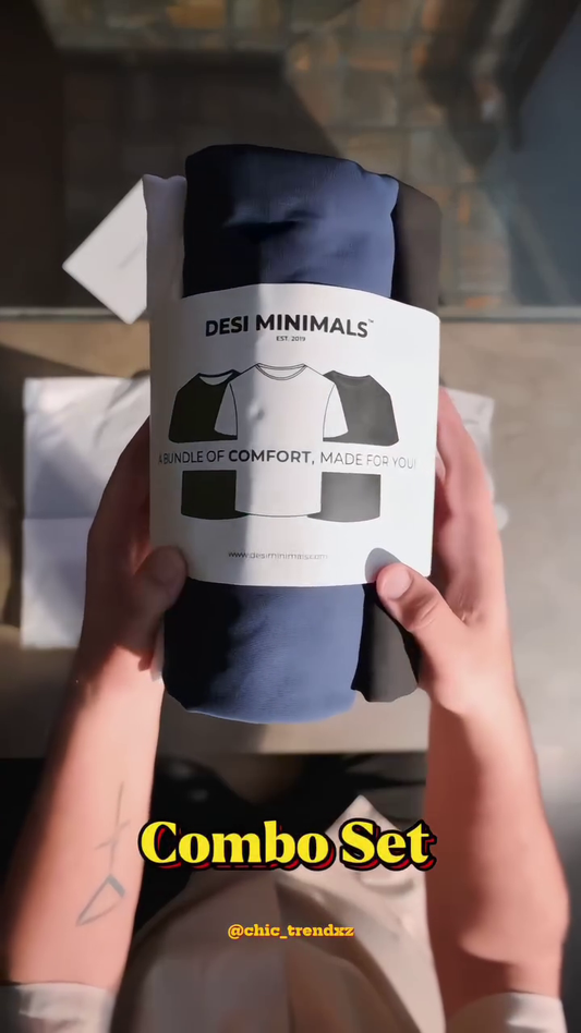 T-Shirt Duo – Classic White and Cool Blue Premium Cotton Tees for Effortless Everyday Style