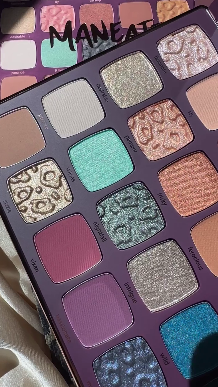Tarte Maneater After Dark Eyeshadow Palette – 24 Highly Pigmented Warm, Cool & Bold Shades with Matte, Shimmer & Metallic Finishes