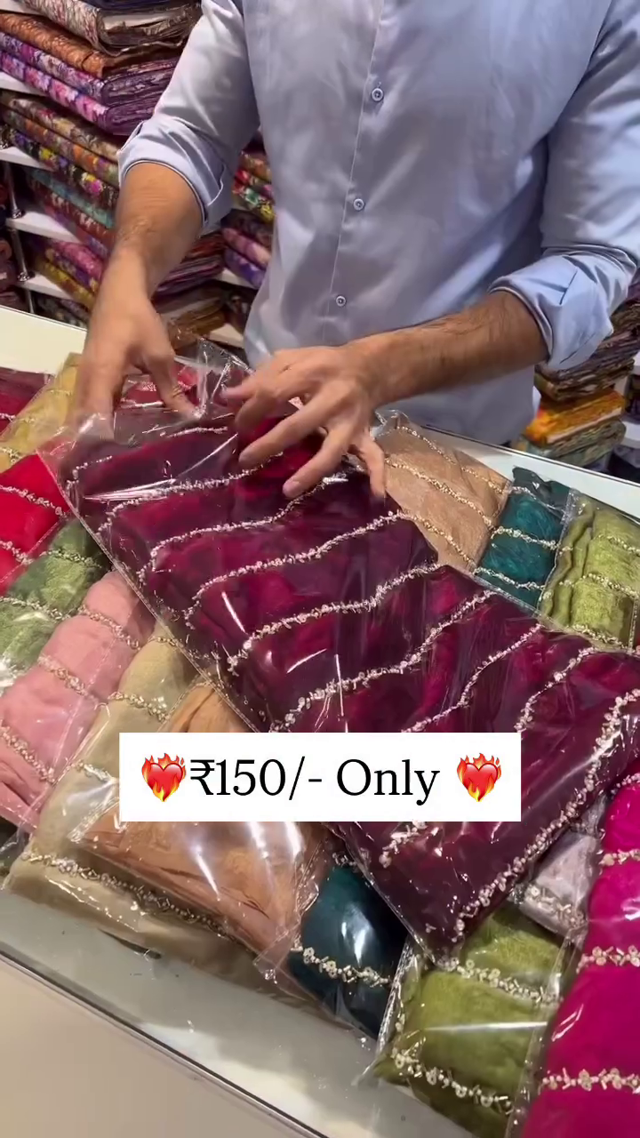 Multi-Color Fabric Rolls with Intricate Beadwork and Elegant Wave Pattern, Ideal for Embellishing and Crafting Projects