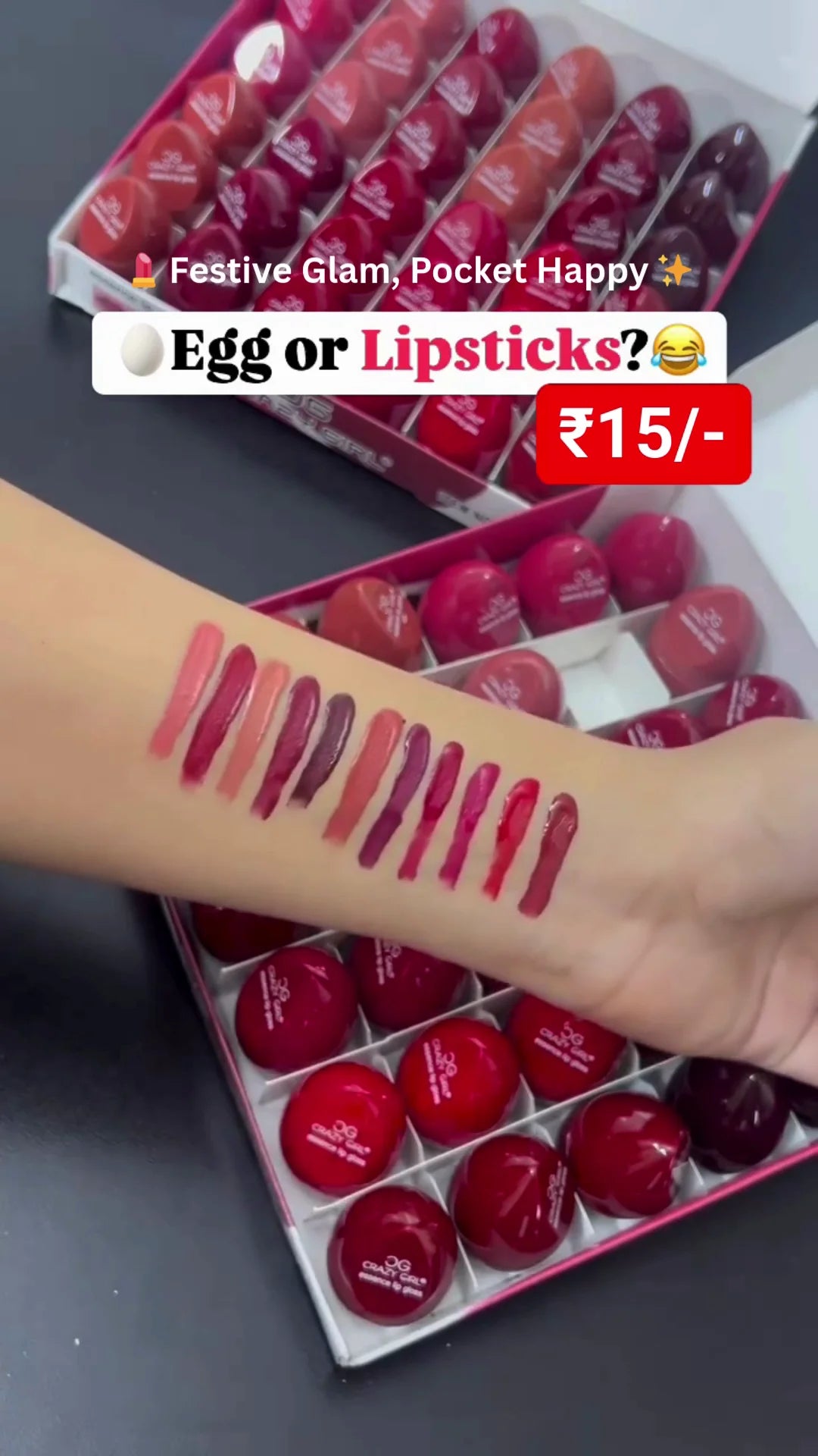 Egg Shaped Lipstick Set with Rich Pigmented Shades Long Lasting Affordable Lip Colors