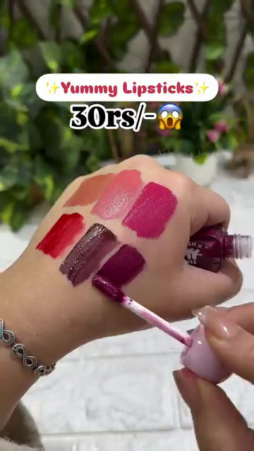 These cute, yummy-looking lipsticks are priced at only ₹30 each! Great for a budget-friendly makeup collection!