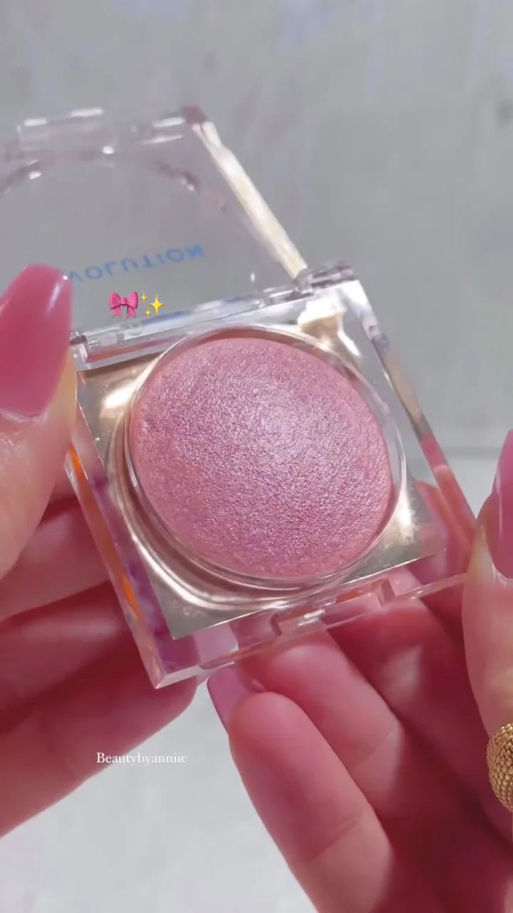 Revolution Shimmer Highlighter – Soft Pink Glow Powder for Radiant, Luminous and Long-Lasting Finish on Face & Cheeks