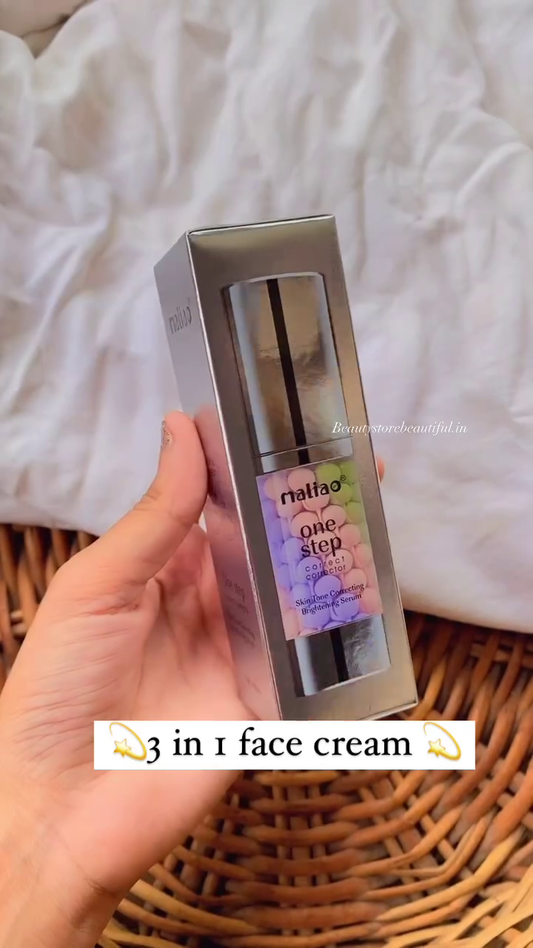 Natiao One Step 3-in-1 Face Cream – Skin Tone Correcting & Brightening Serum with Color Correction