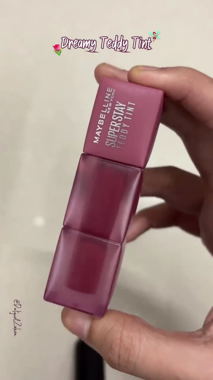 Maybelline Superstay Teddy Tint – Dreamy Long-Lasting Lip Color with Smooth Finish, Perfect for Everyday Wear