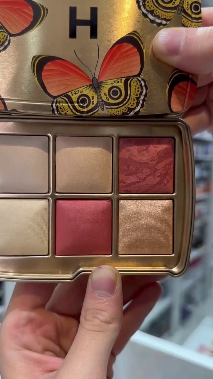 Butterfly Edition 6-Pan Face Palette with Finishing Powders, Blush, Bronzer & Highlighter – Luxurious All-in-One Glow Palette in Limited Edition Packaging for Radiant, Flawless Complexion