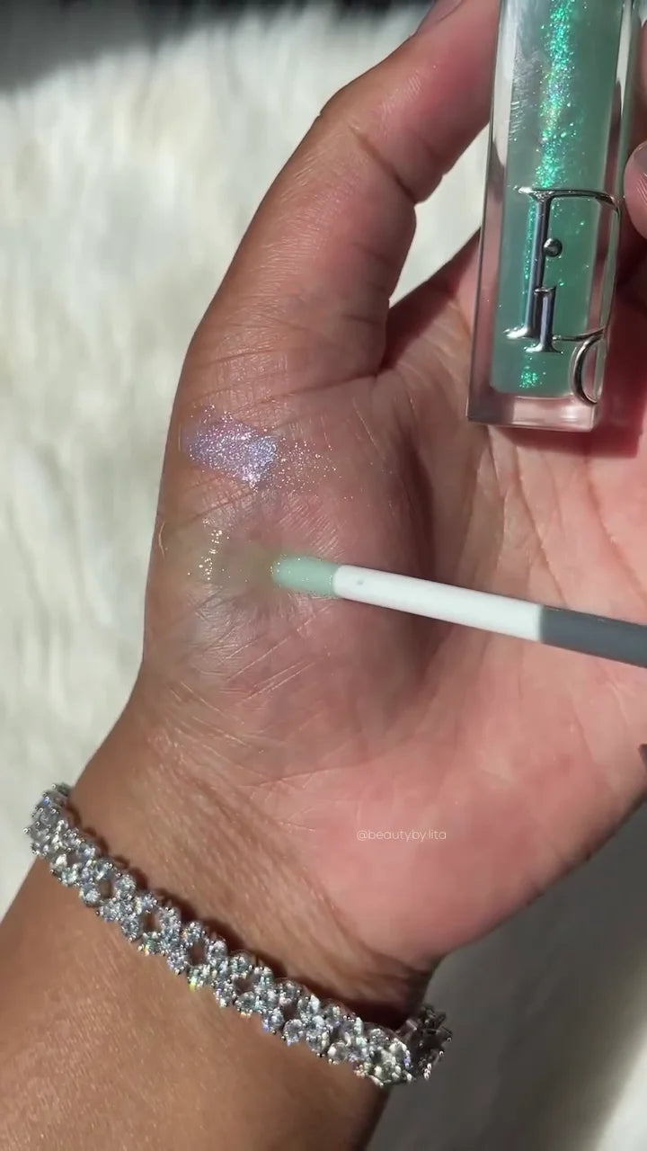 Shimmering Aqua Blue Summer Lip Gloss Duo – Hydrating, High-Shine Gloss with Sparkling Finish for a Fresh Ocean-Inspired Look