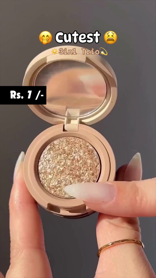 Trendy Multi color Blusher powder palette, waterproof and long-lasting in one Beauty Product - Image 3