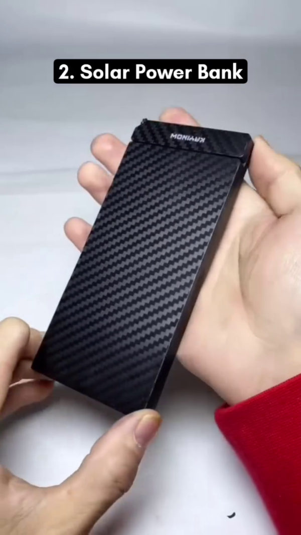 Portable Foldable Solar Power Bank with High-Efficiency Solar Panels and Dual USB Output – Ideal for Outdoor Activities, Emergency Charging, and Travel – Lightweight, Compact, and Eco-Friendly Charger Compatible with All Smartphones and Devices - Image 2